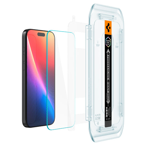 Spigen iPhone 17 Pro Max Screen Protector GLAS.tR EZ Fit (2 Pack)